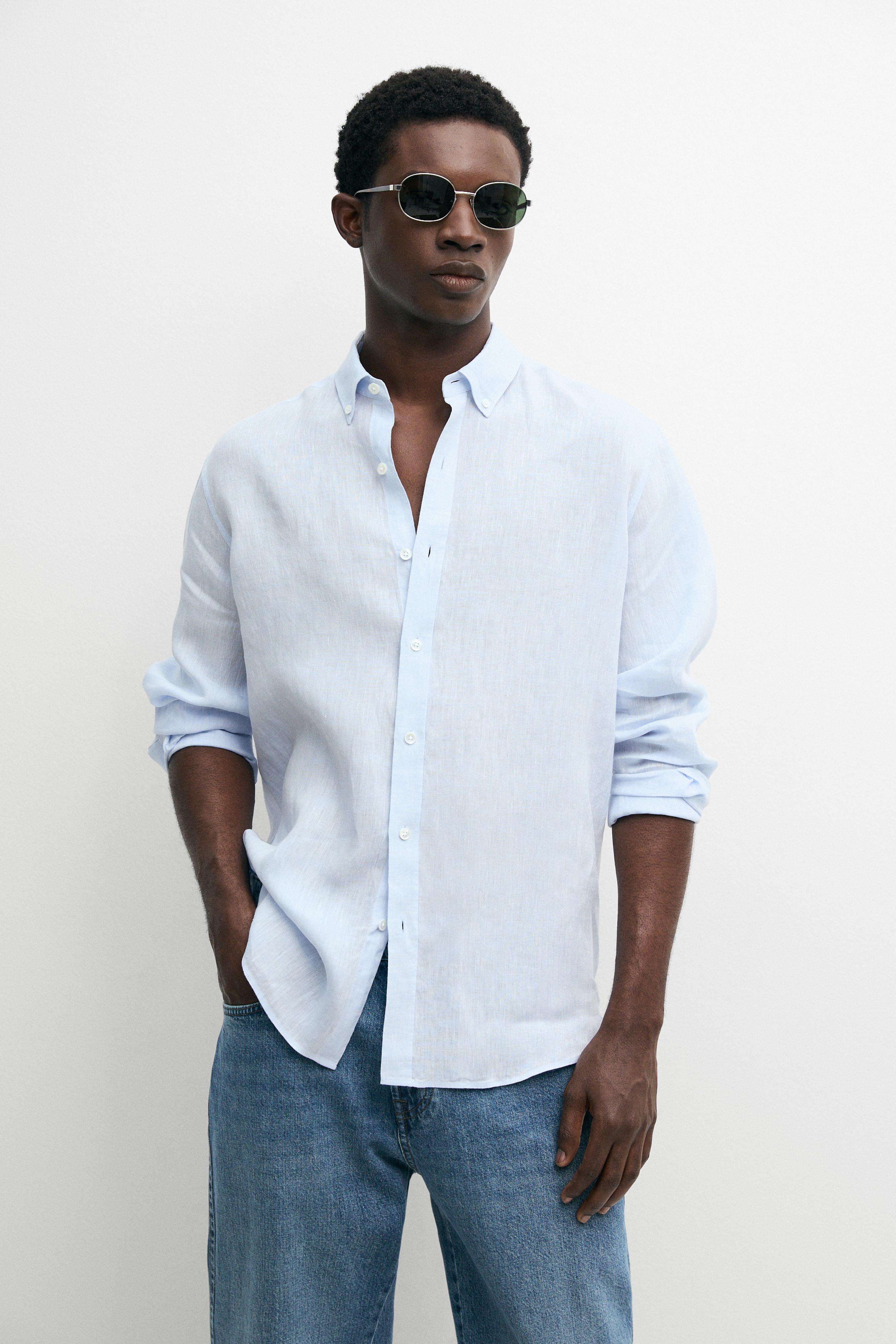 100% linen regular fit shirt